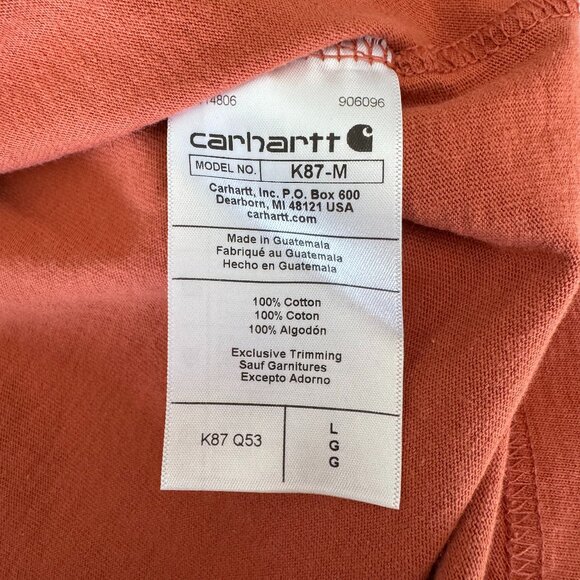 Carhartt Loose Fit Pocket Tee – Terracotta Toughness - Picture 4 of 4